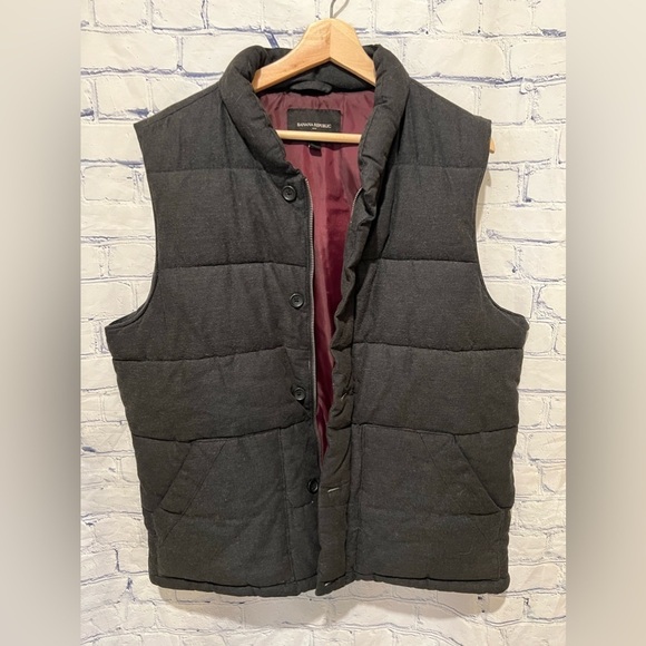 Men's Banana Republic Quilted Puffer Vest Sz L - Picture 2 of 6
